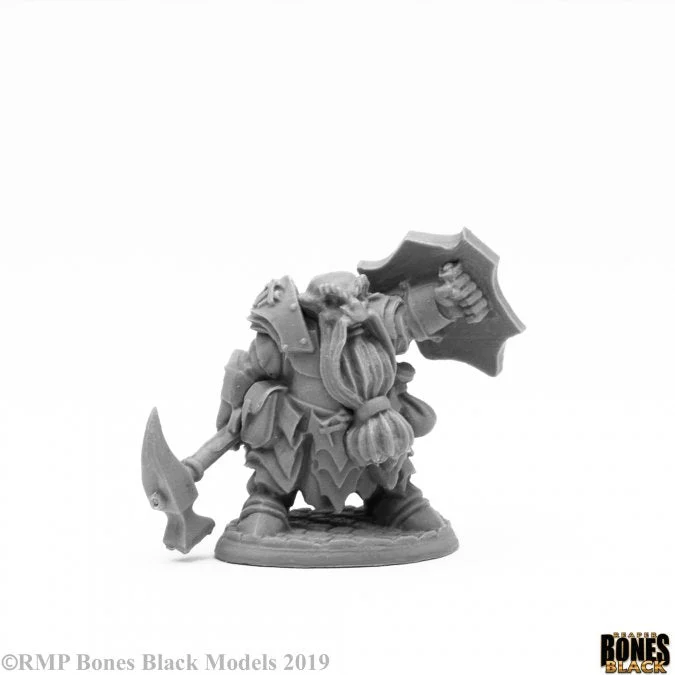 Reaper Bones Black: Dark Dwarf Smiter 44108