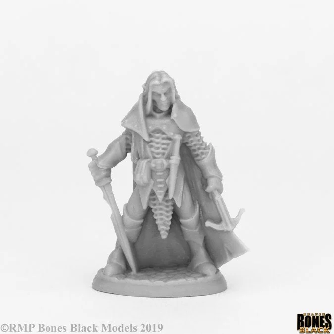 Reaper Bones Black: Dark Elf Male Warrior 44072