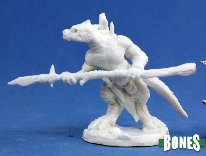 Reaper Bones: Lizardman Spearman 77154