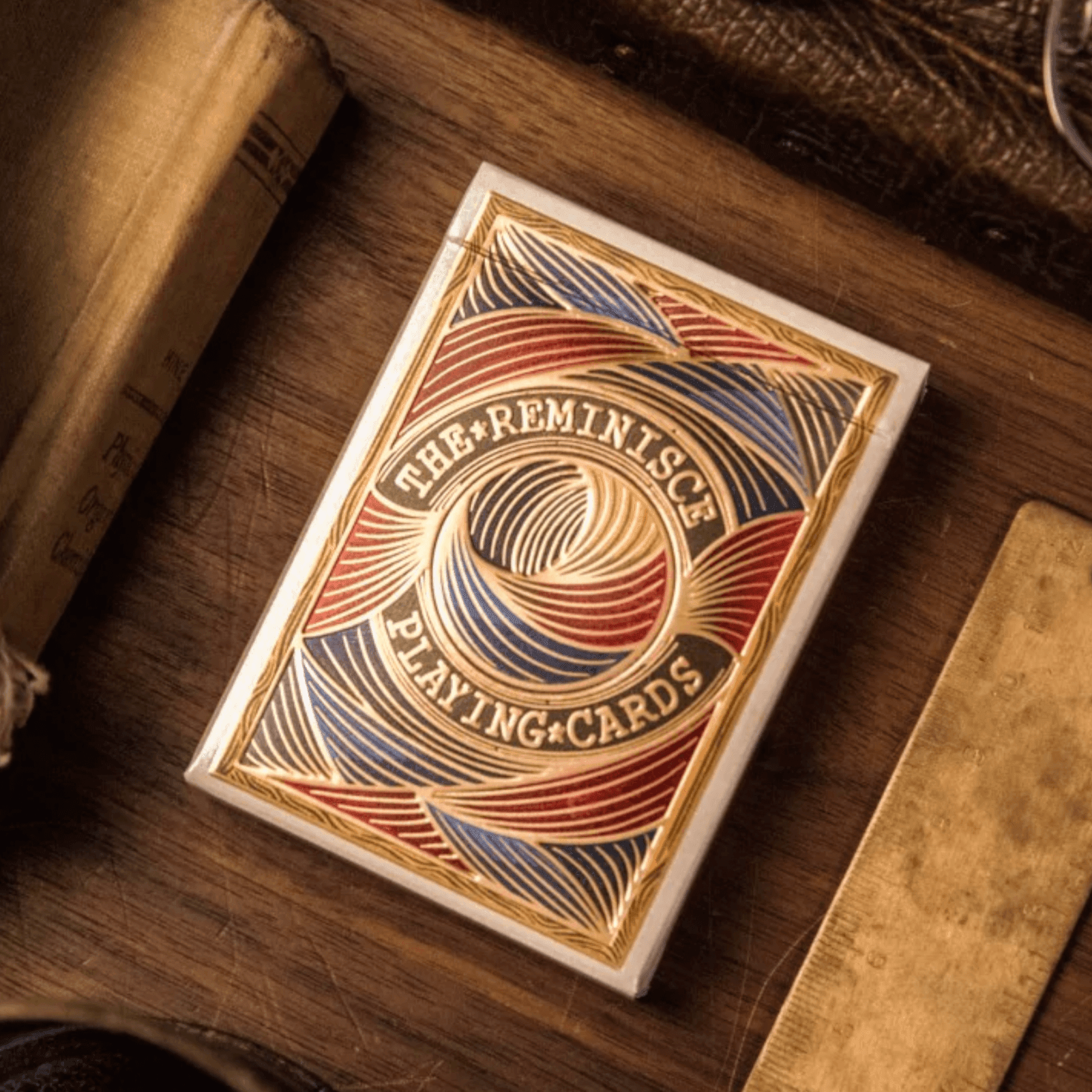 Red Reminisce Playing Cards