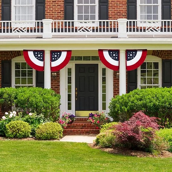 Red, White, & Blue Corner Bunting Flag Set