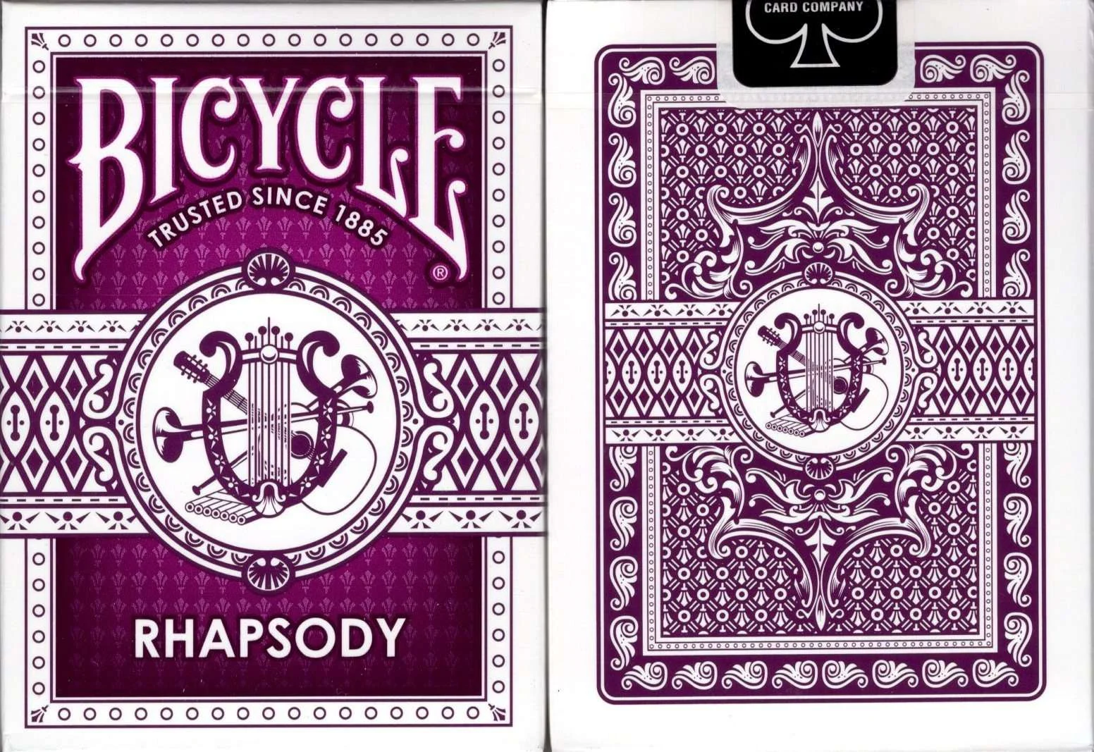 Rhapsody Purple Bicycle Playing Cards
