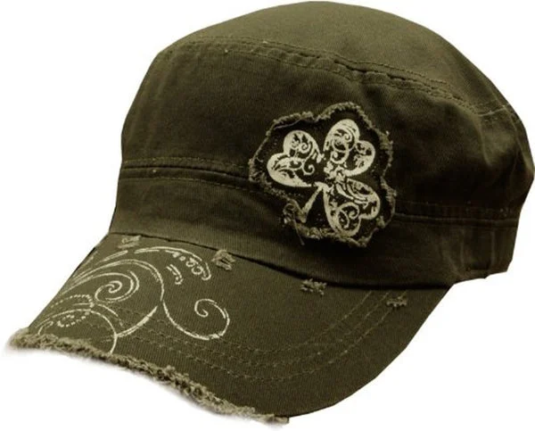 Rhode Island Novelty St Patcks Day Ish Costume Shamrock Cadet Cap Hat