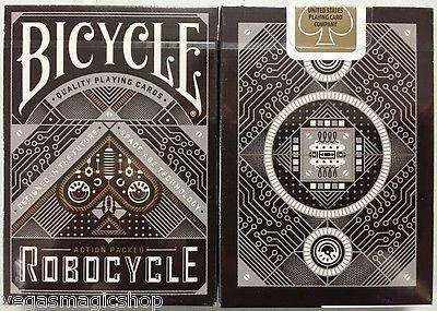Robocycle Black Bicycle Playing Cards Deck