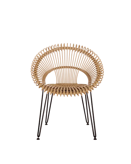 Roxy Rattan Dining Chair Available in 2 Colors