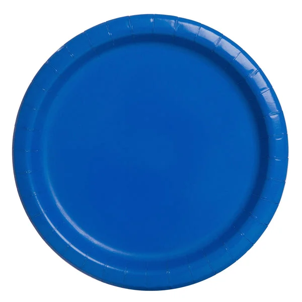 Royal Blue Dinner Plates - 9" (Pack Of 8) - Premium Paper - Perfect For Parties & Events