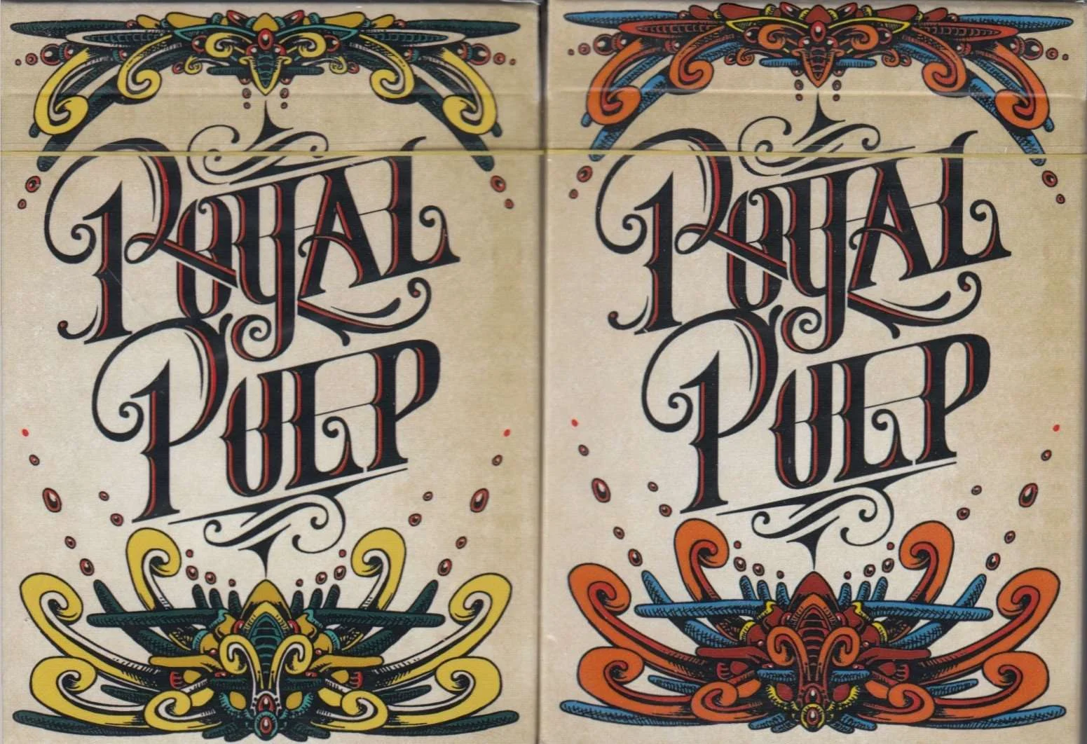 Royal Pulp Playing Cards Green & Red USPCC