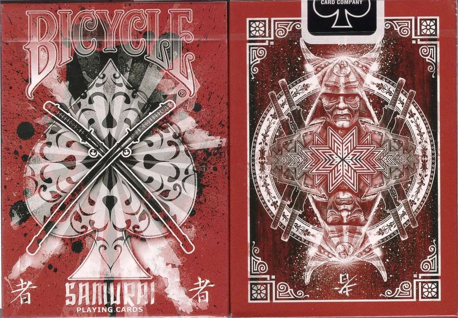 Samurai V3 Red Bicycle Playing Cards