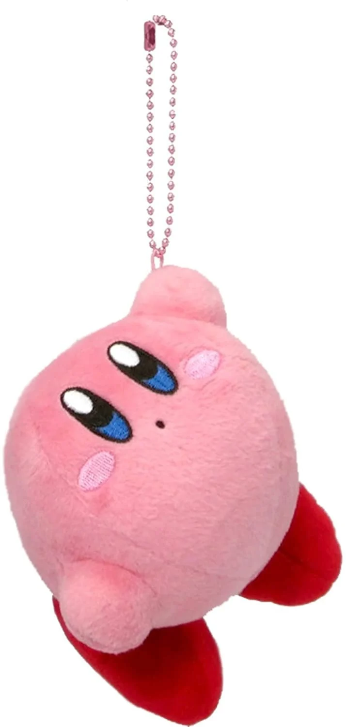 Sanei 4 Inch Plush Keychain - Hanging Kirby KPM3