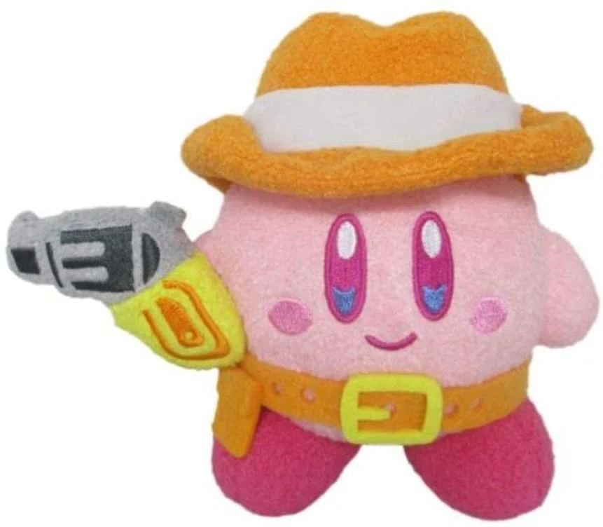 Sanei 6 Inch Plush - Kirby Muteki Suteki Closet Gunman MSC-003