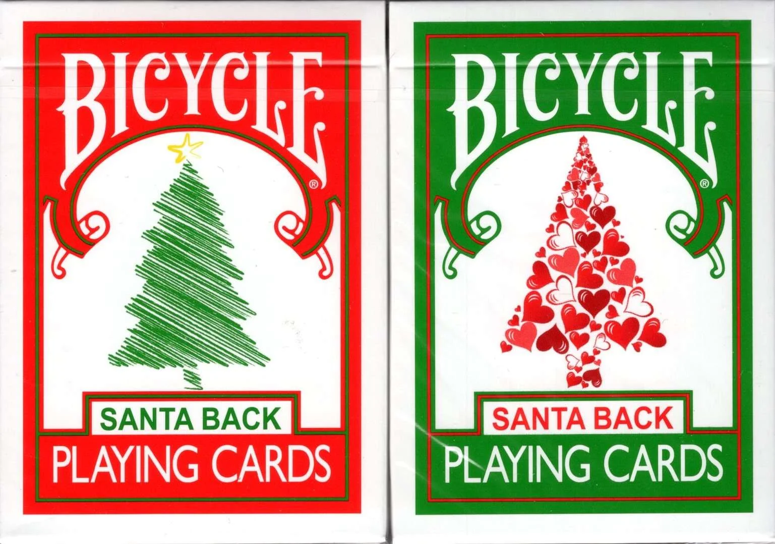 Santa Back v2 Bicycle Playing Cards