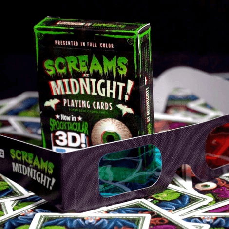 Screams at Midnight 3D Playing Cards