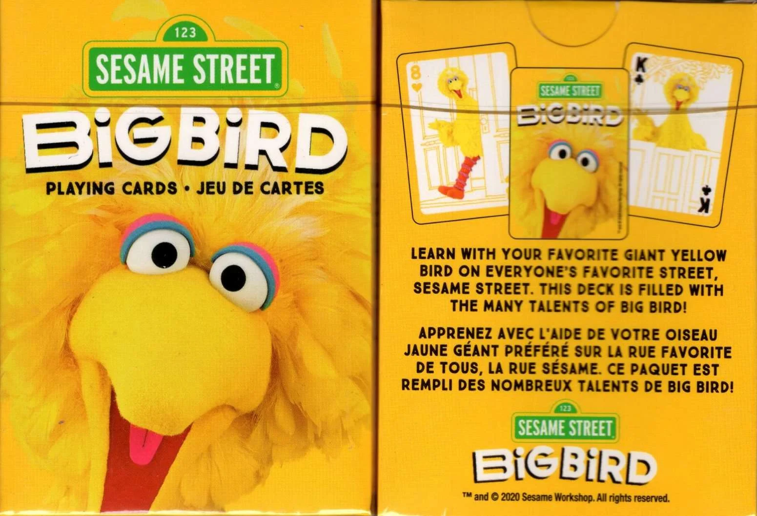 Sesame Street Big Bird Playing Cards Aquarius