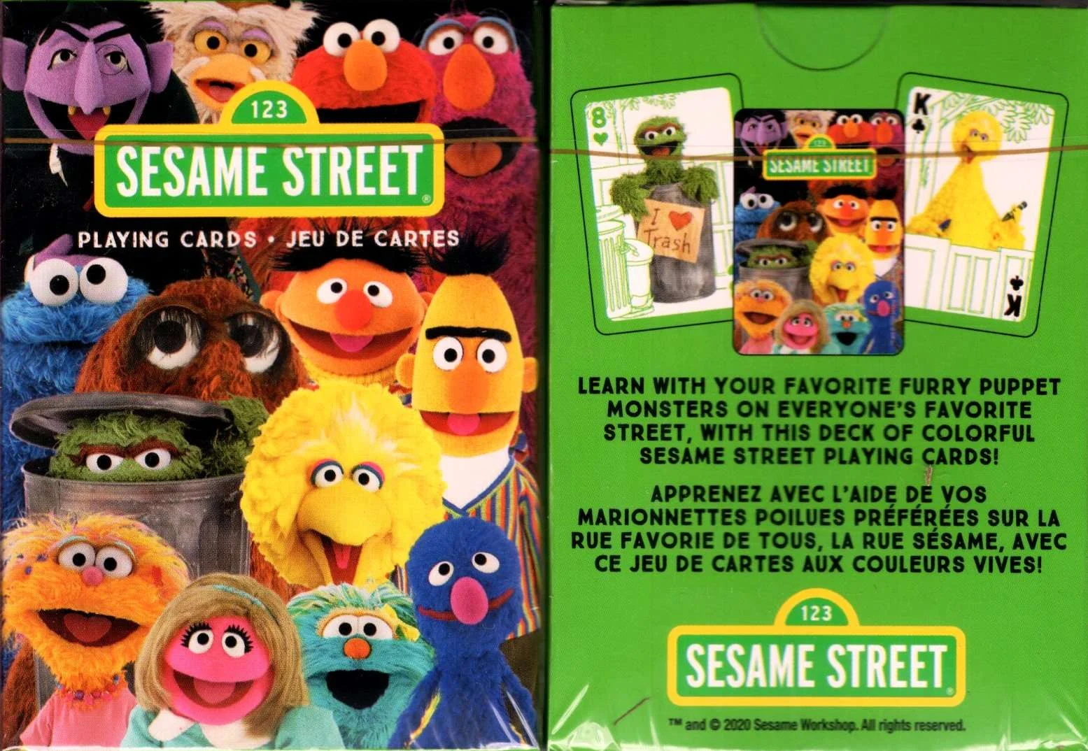 Sesame Street Cast Playing Cards Aquarius
