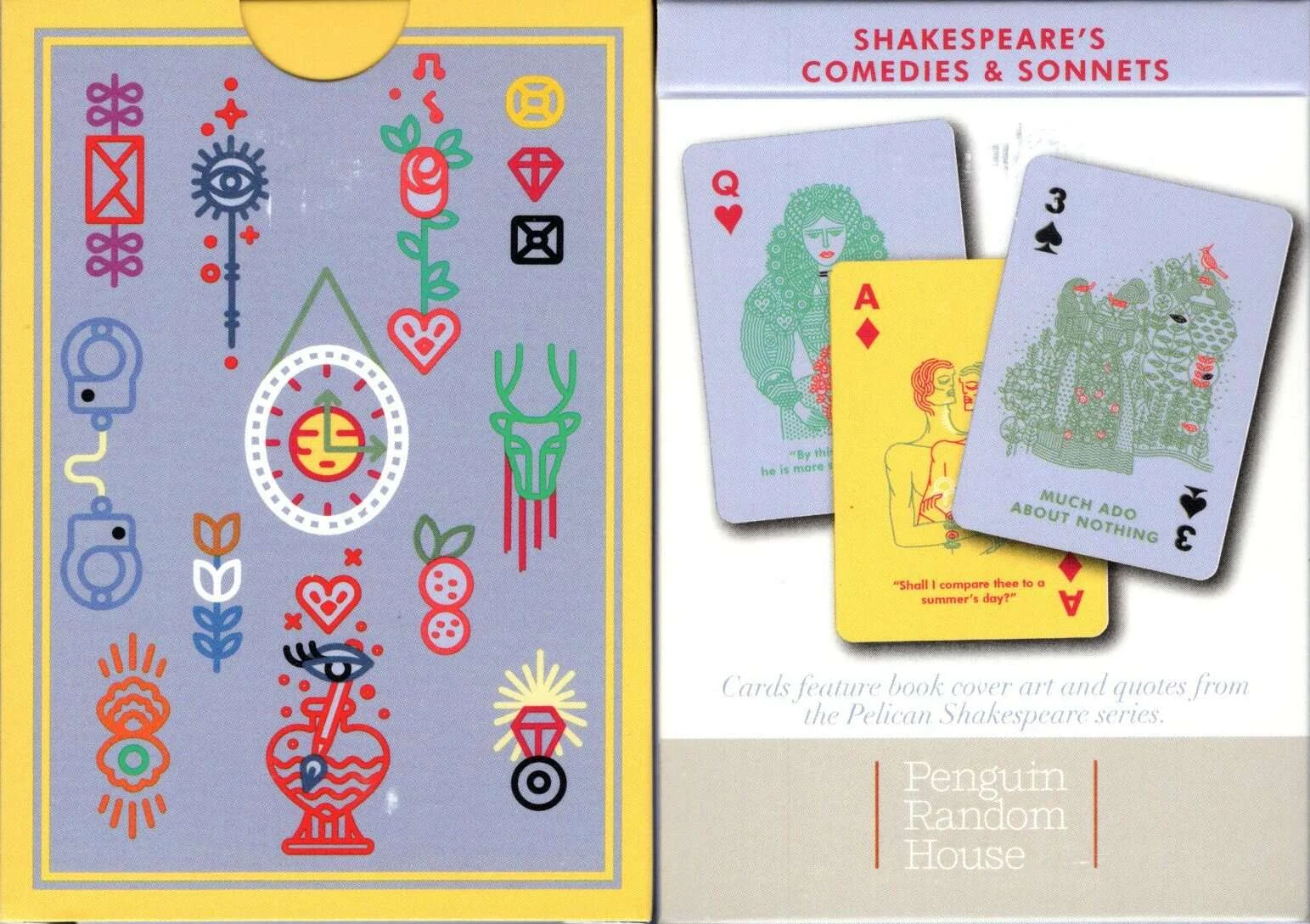 Shakespeare's Comedies & Sonnets Playing Cards NYPC