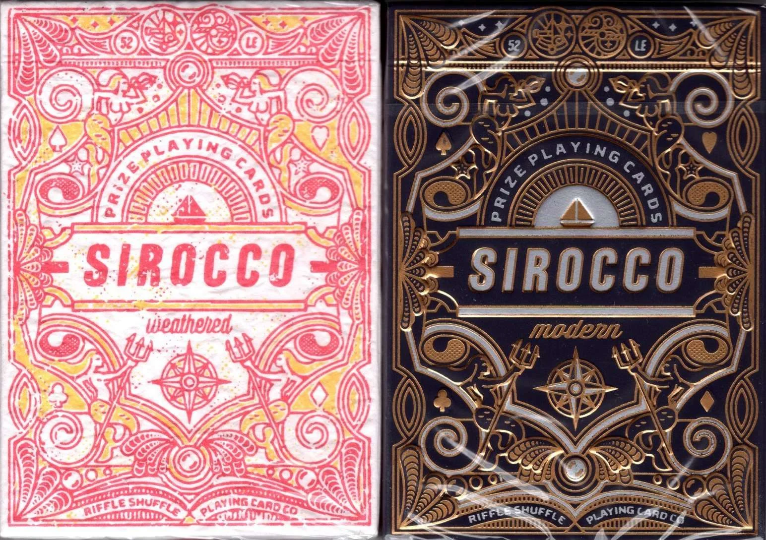 Sirocco Gilded Playing Cards 2 Deck Set