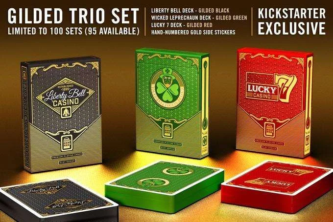 Slots Gilded 3 Deck Set v1 Playing Cards