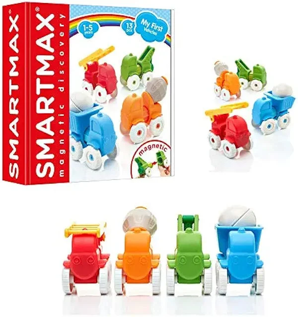 SmartMax My First Vehicles Magnetic Building Set - STEM Learning Toy Ages 1-5