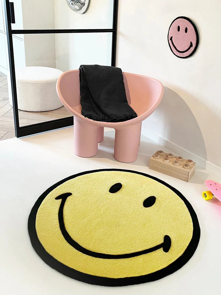 Smiley Round Area Rug