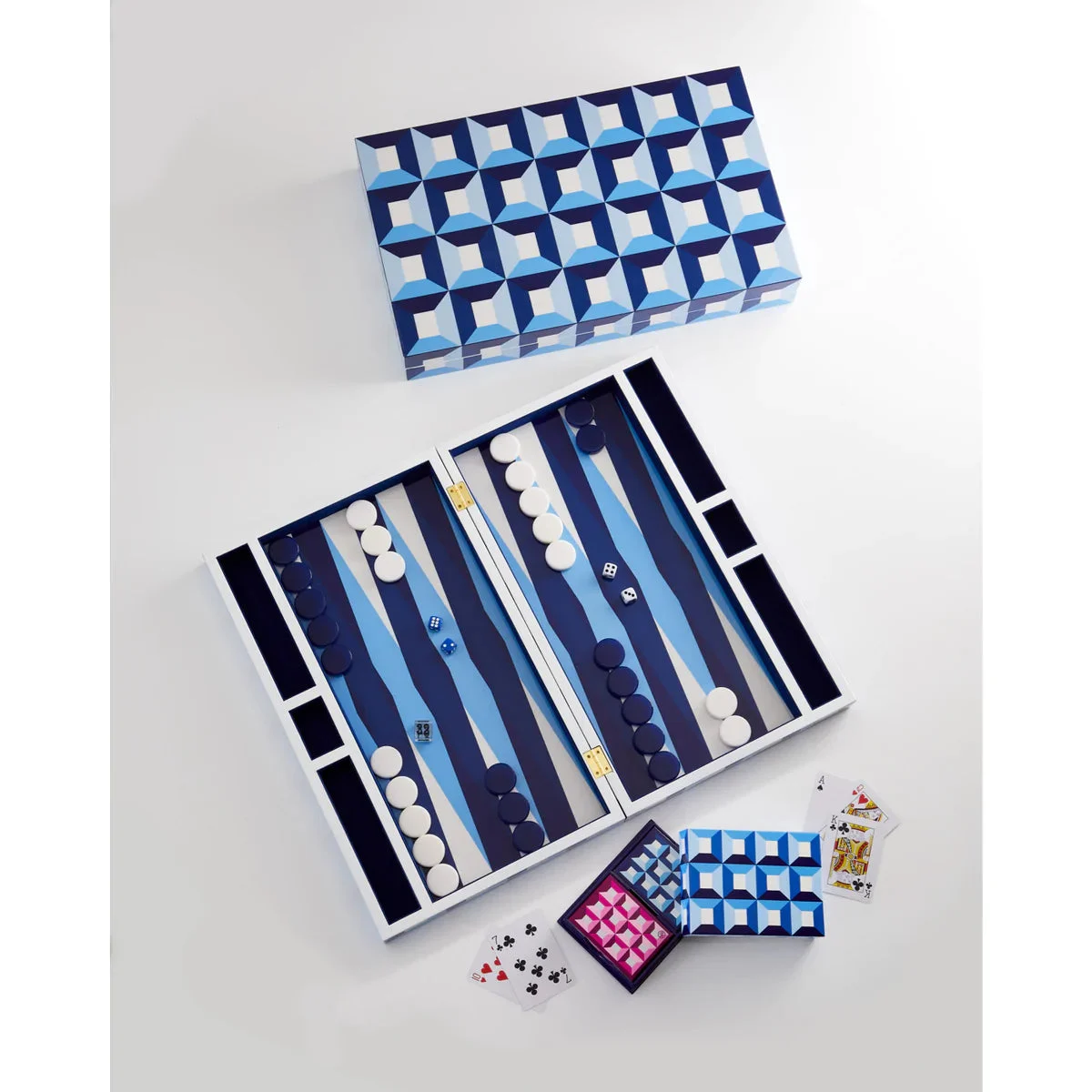Sorrento Backgammon + Playing Cards + Decorative Boxes