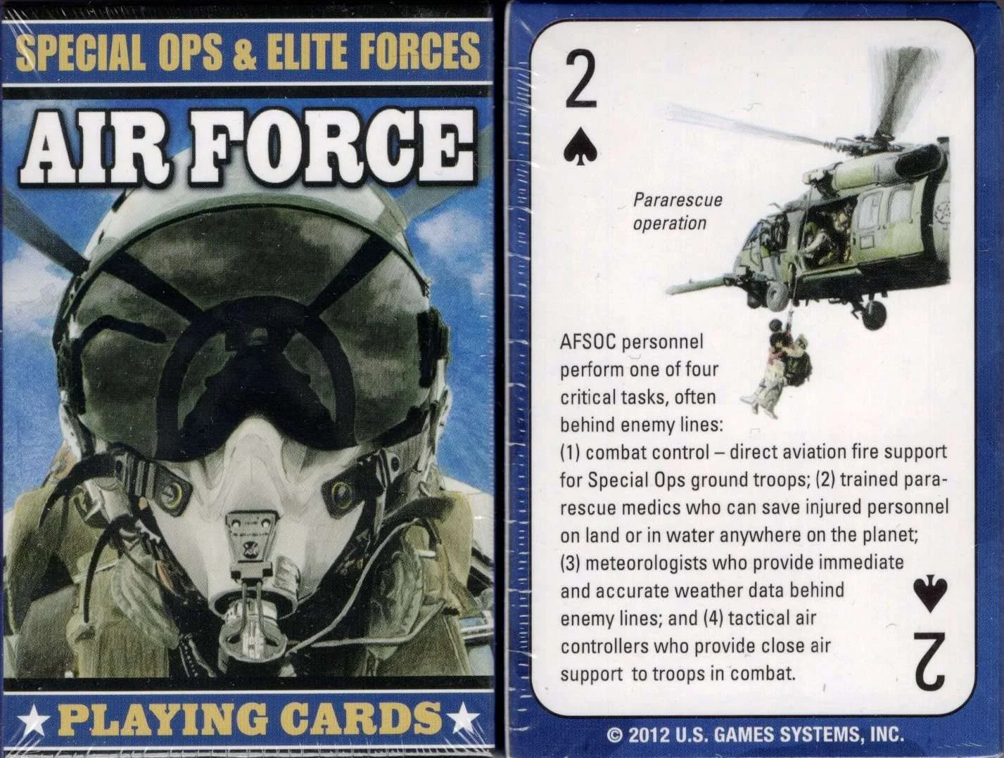 Special Ops & Elite Forces Air Force Playing Cards USGS
