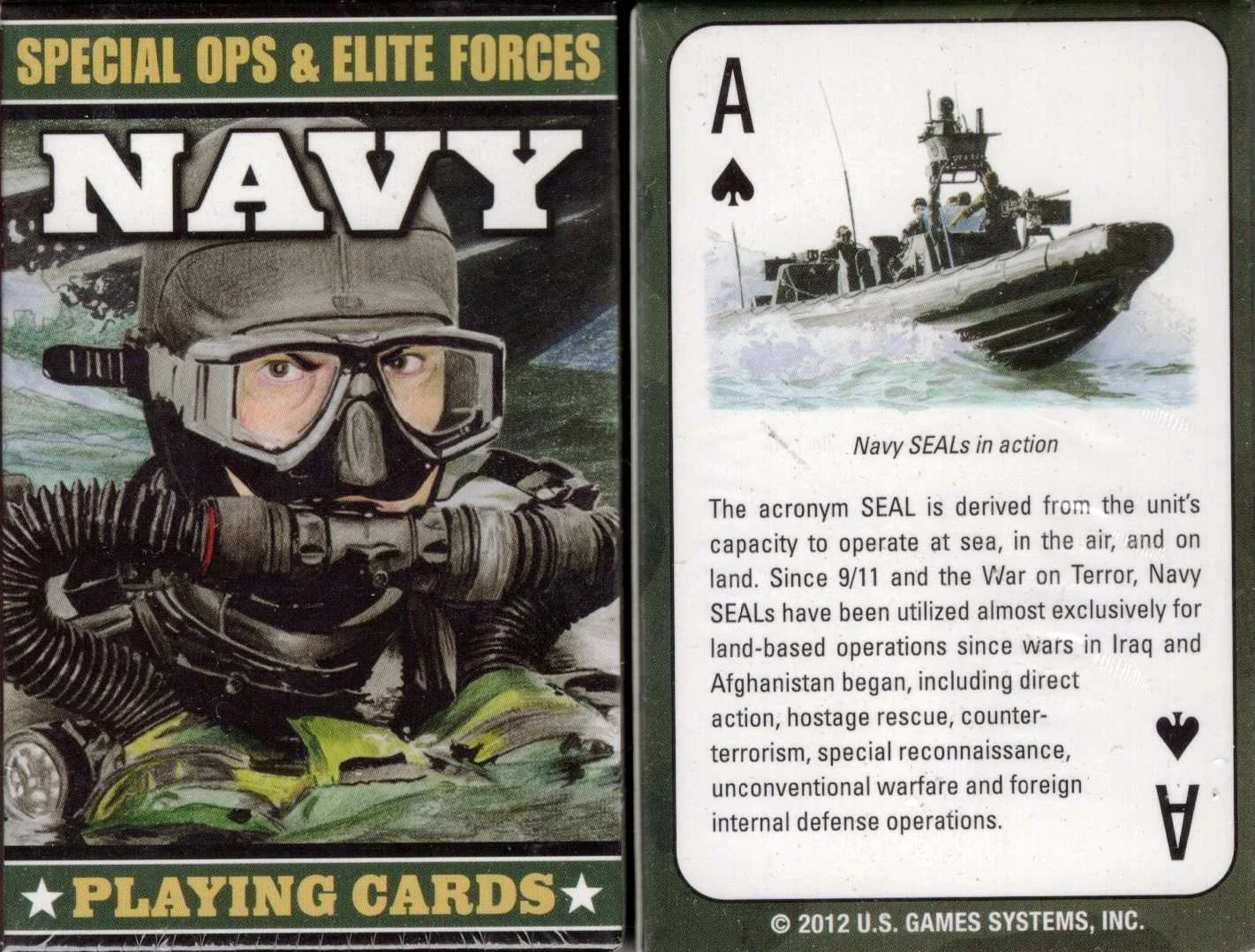 Special Ops & Elite Forces Navy Playing Cards USGS