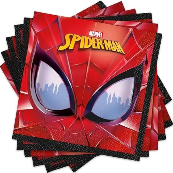 Spider-Man Luncheon Paper Napkins | 7' x 7', Multicolor, 16 Pcs