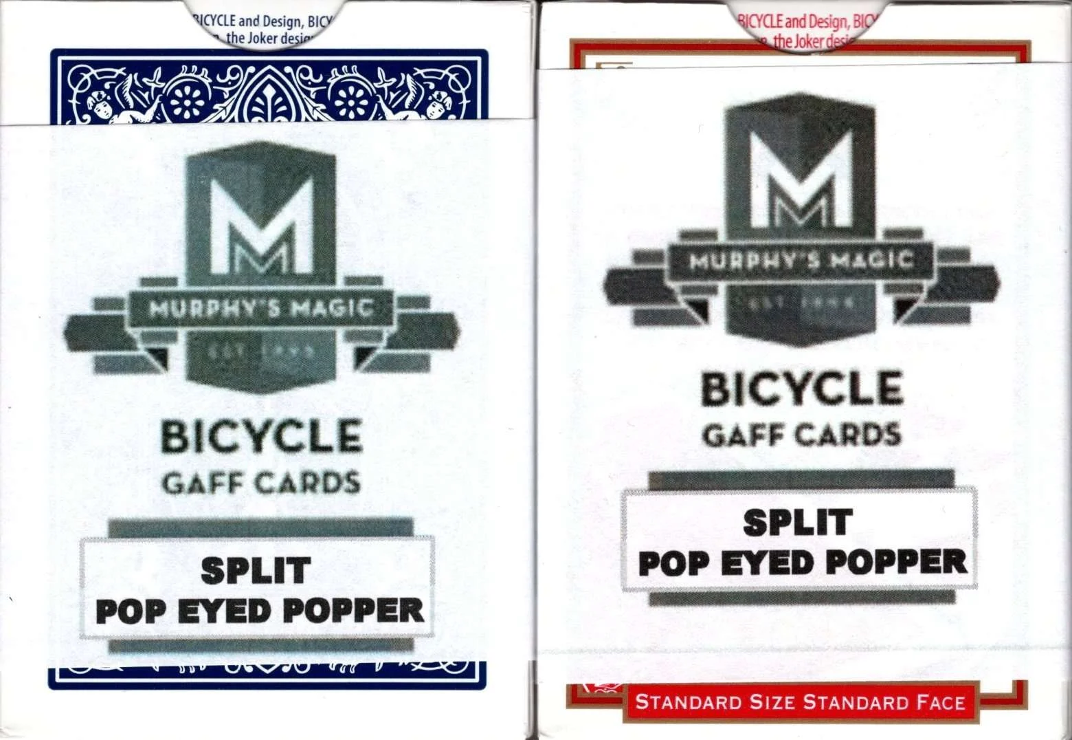 Split Eyed Popper Bicycle Trick Playing Cards