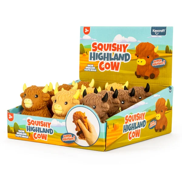 Squishy Highland Cow Squishy Toy - Assorted Colors