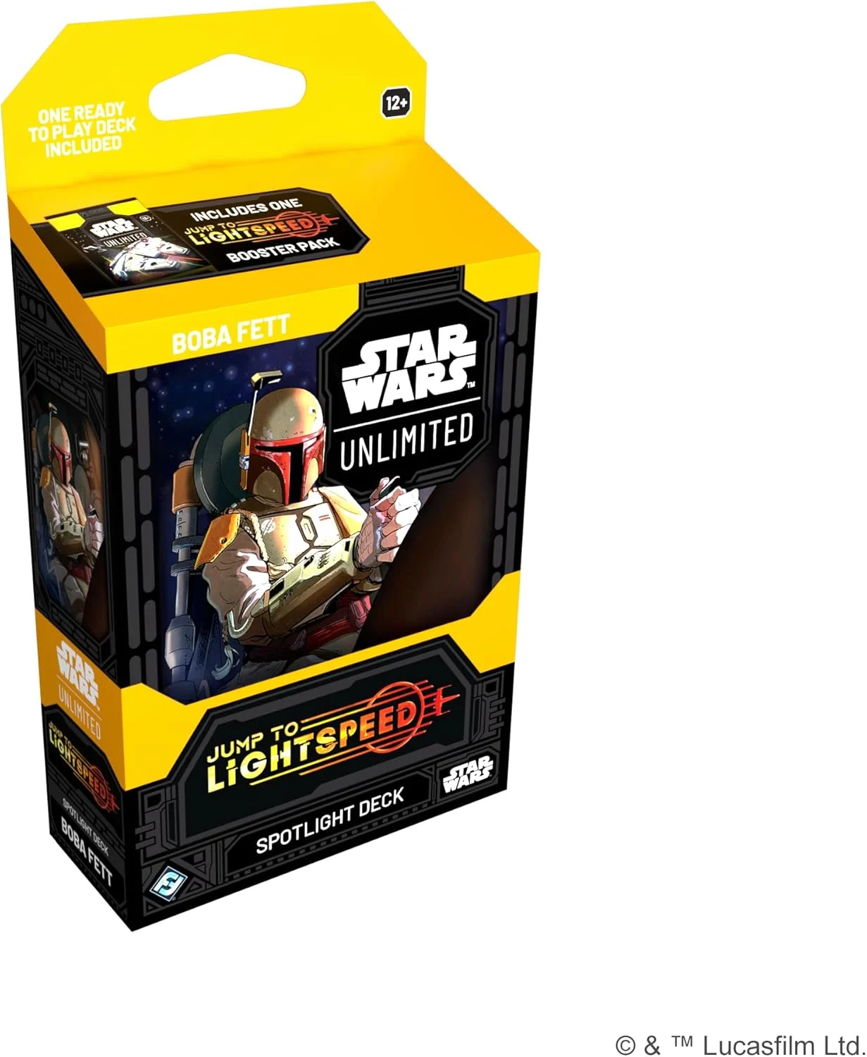 Star Wars: Unlimited TCG Jump to Lightspeed Boba Fett Spotlight Deck - Ready-to-Play 50-Card Deck with Exclusive Cards! Ages 12+, 2+ Players, 20 Minute Playtime