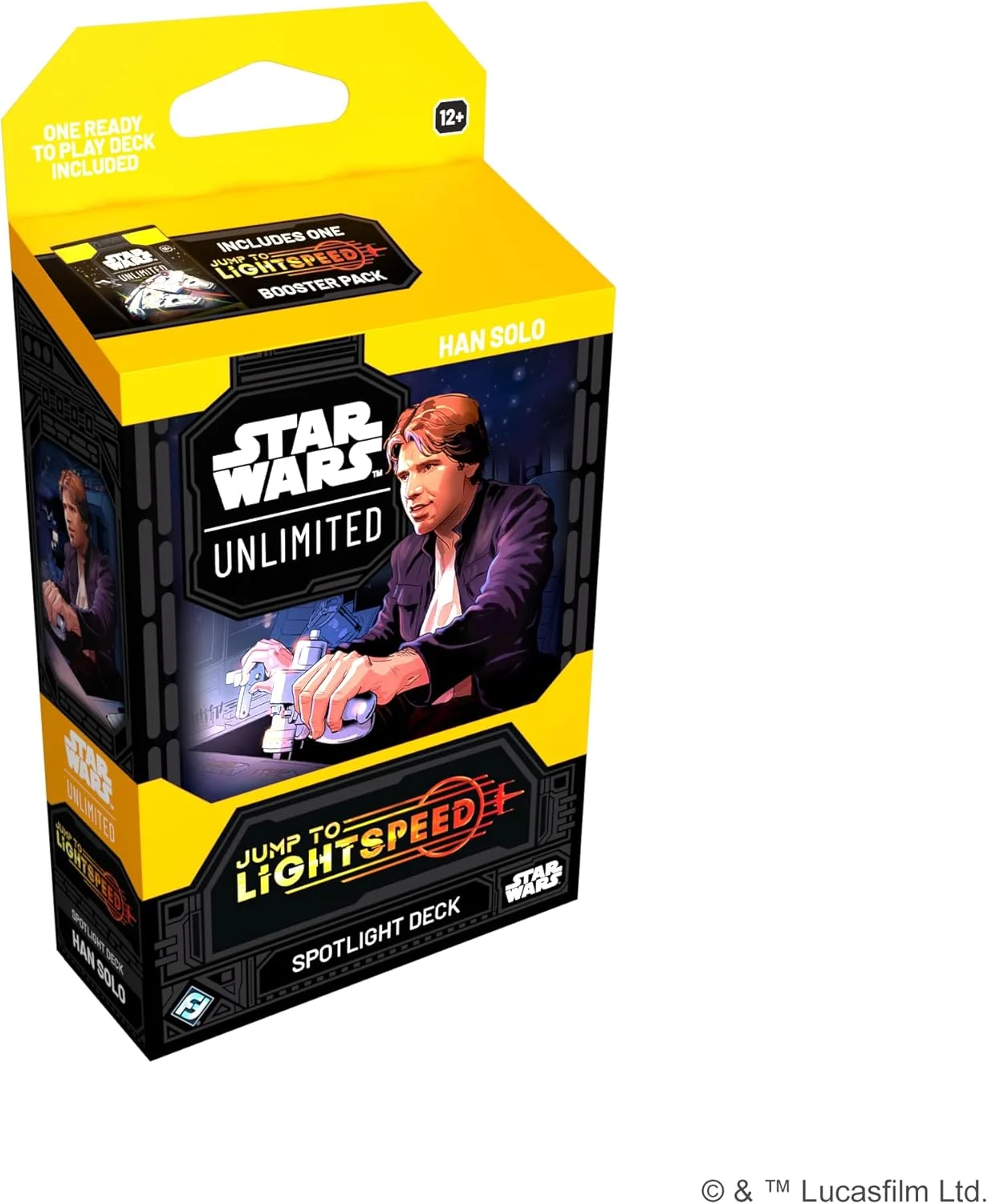 Star Wars: Unlimited TCG Jump to Lightspeed Han Solo Spotlight Deck - Ready-to-Play 50-Card Deck with Exclusive Cards! Ages 12+, 2+ Players, 20 Minute Playtime
