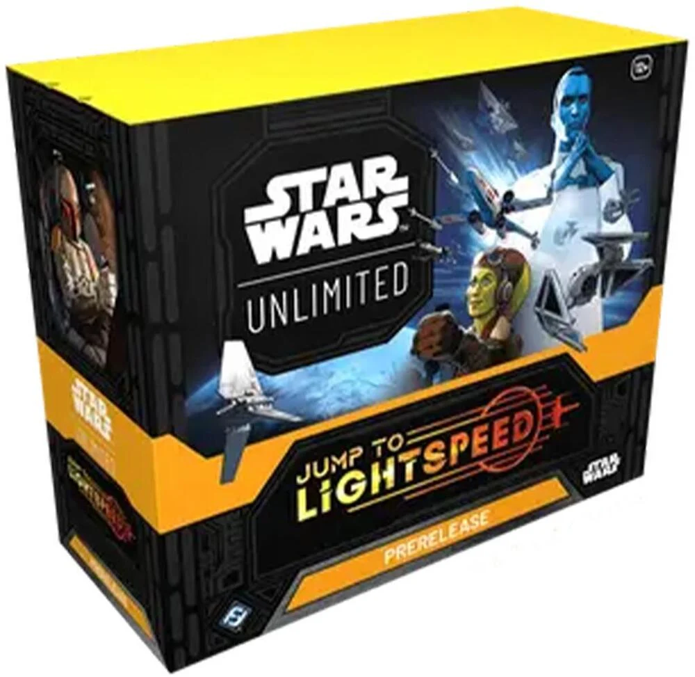 Star Wars: Unlimited TCG Jump to Lightspeed PRERELEASE Box - Includes 6 Booster Packs, Ages 12+, 2+ Players, 20 Minute Playtime, Made by Fantasy Flight Games