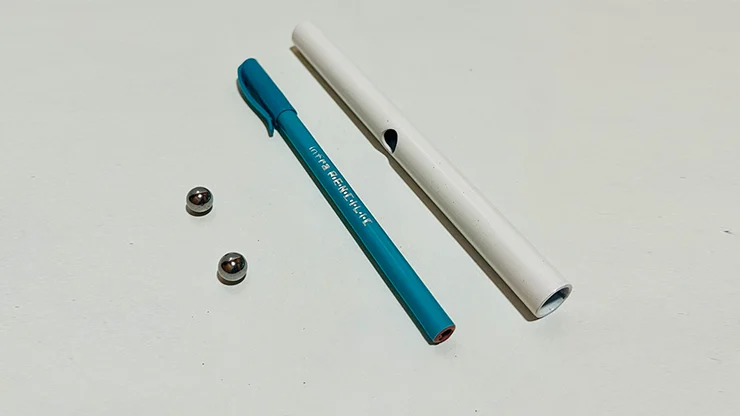 Steel Ball Through Pen by The Essel Magic