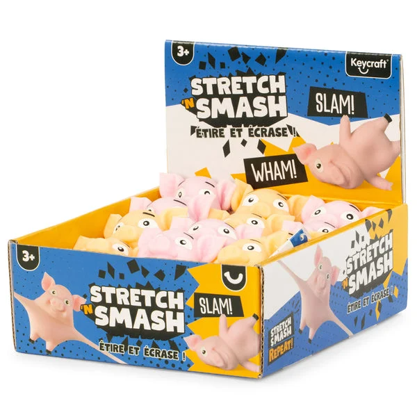 Stretch n Smash Mini Pig Stretchy Toy - Assorted Colors