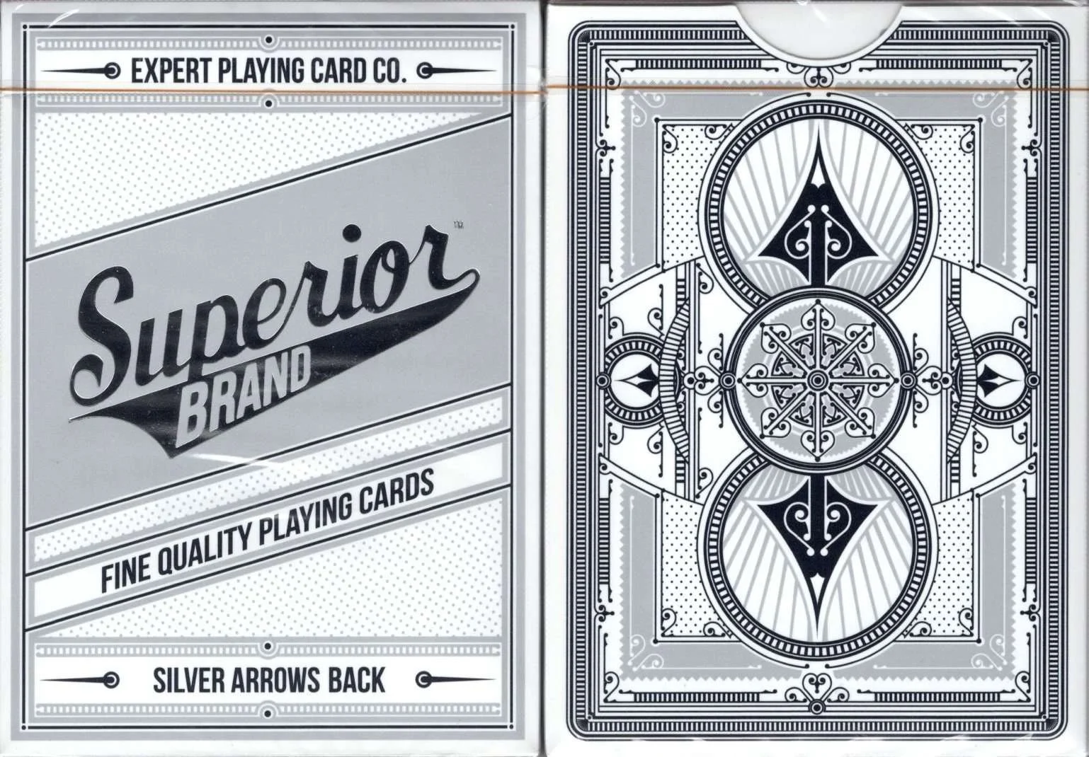Superior Brand Silver Arrow Back Playing Cards by Kings Wild Project