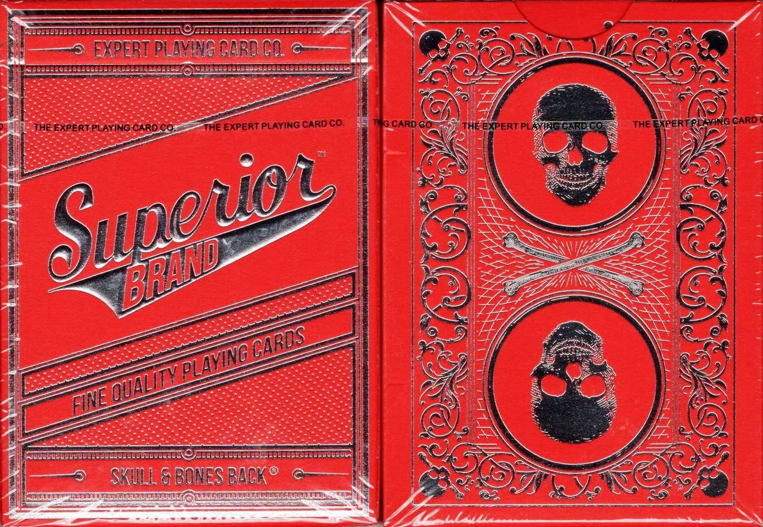 Superior Skull & Bones Red Silver v2 by Kings Wild Project