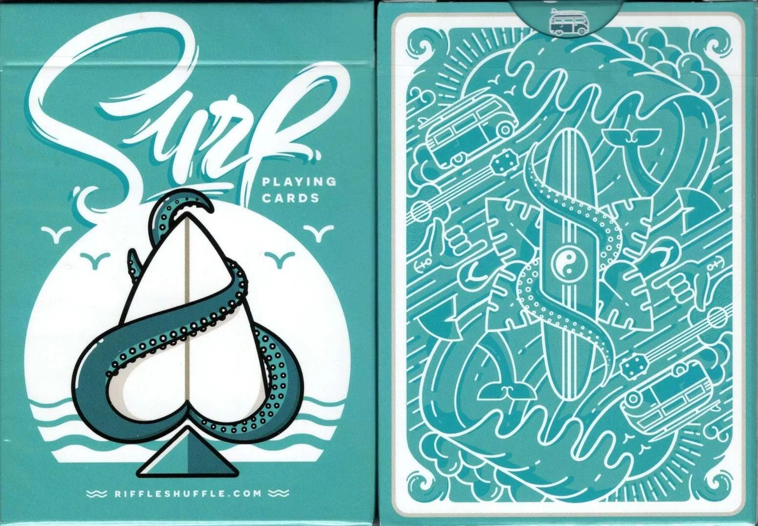 Surfboard Marked Playing Cards USPCC