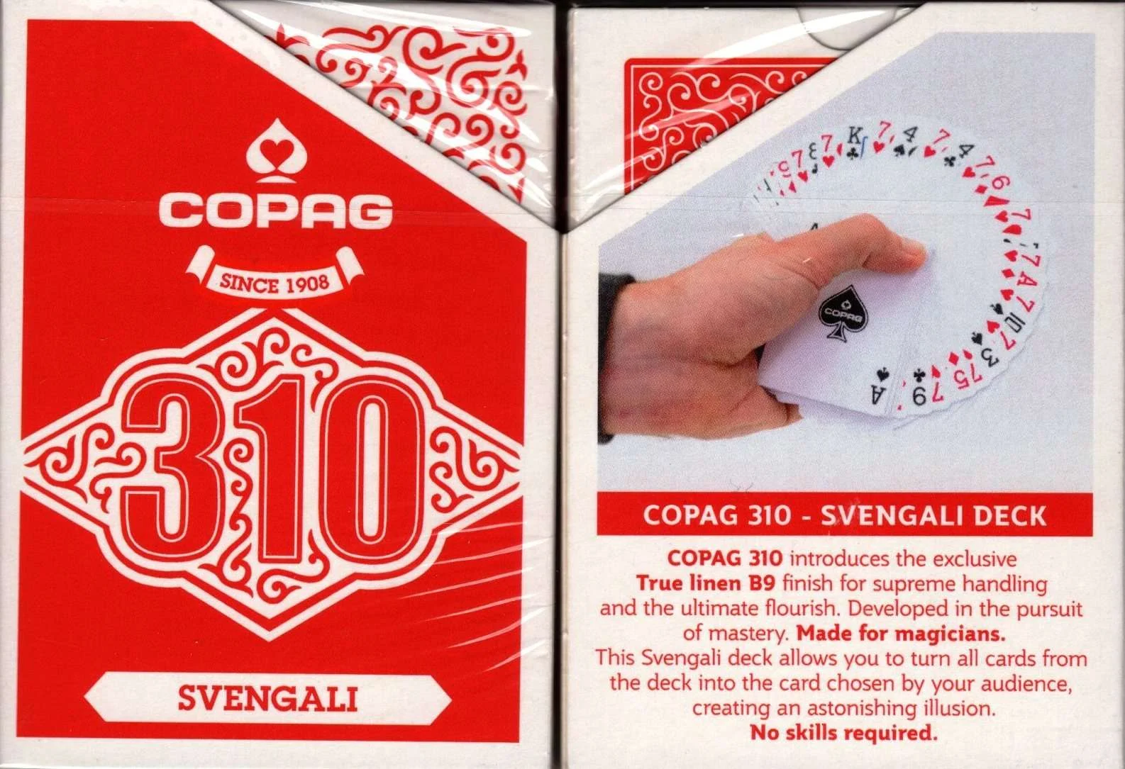 Svengali COPAG 310 Red Playing Cards Cartamundi