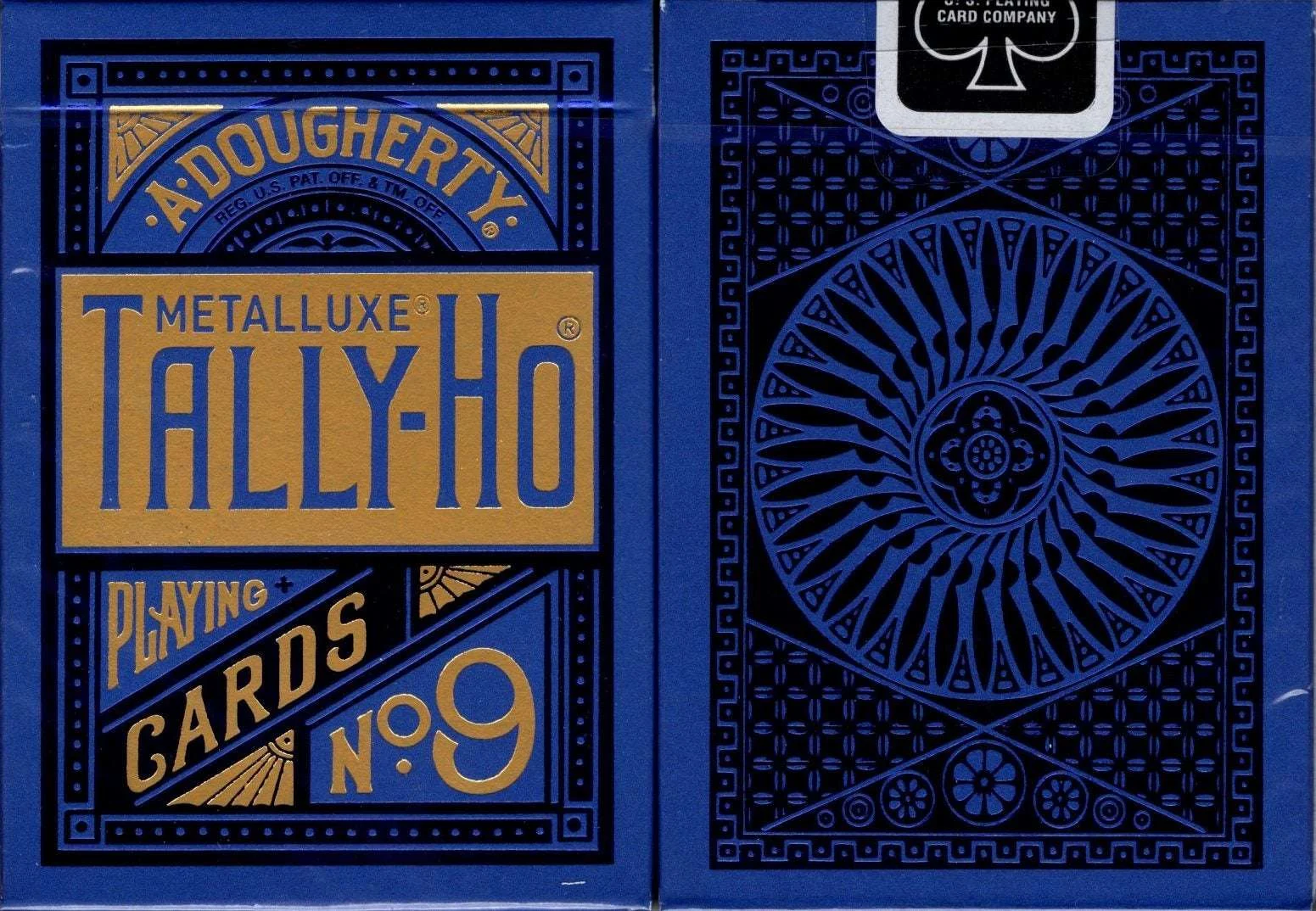 Tally-Ho MetalLuxe Blue Playing Cards