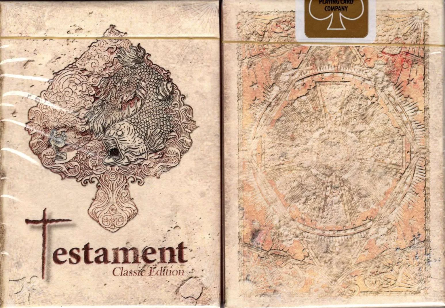 Testament Classic Antique Gold Gilded Playing Cards USPCC