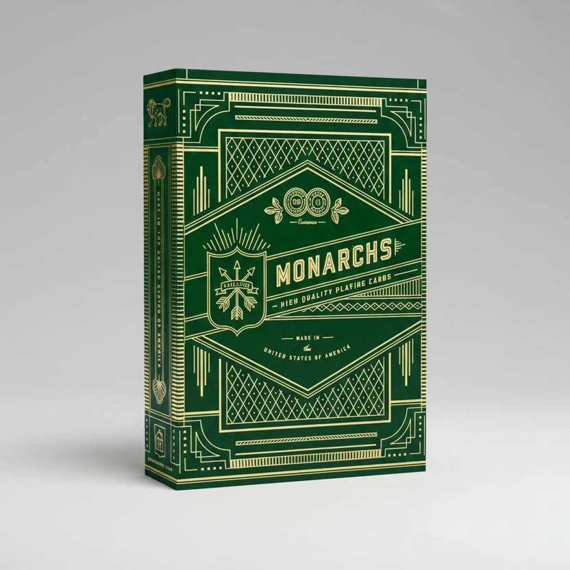 Theory11 Monarch Playing Cards – Green – Luxury Deck
