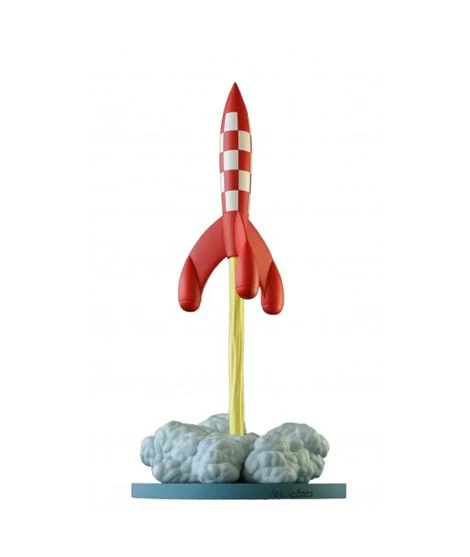 Tintin Rocket Takeoff Phase Figurine