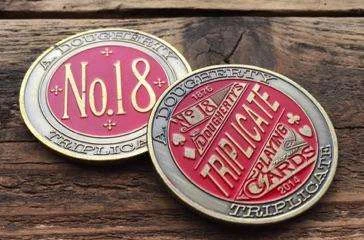 Triplicate No. 18 1.5" Collectors Coin