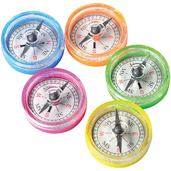 U.S. Toy Lot of 36 Assorted Color Mini Compass Toys