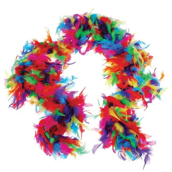 U.S. Toy U. S. Toy Multicolor Feather Boa, Multocolor, USTMX76-78