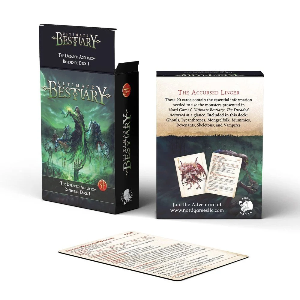 Ultimate Bestiary: The Dreaded Accursed Reference Deck 1 5e