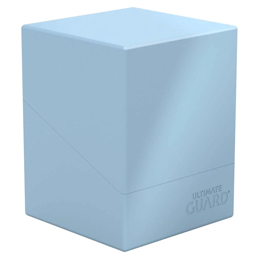 Ultimate Guard Boulder Solid 100+, Deck Case for 100 Double-Sleeved TCG Cards, Baby Blue, Secure & Durable Storage for Trading Card Games, No Transparency