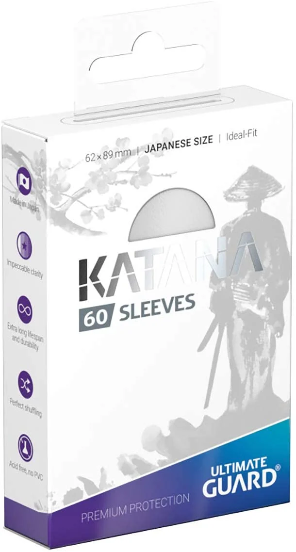 Ultimate Guard Katana Card Sleeves - Japanese Size 60ct - White