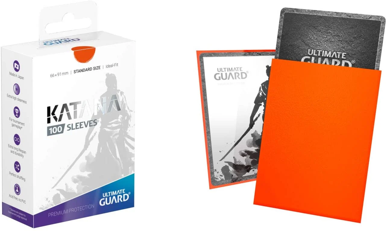 Ultimate Guard Katana Card Sleeves - Standard Size 100ct - Orange