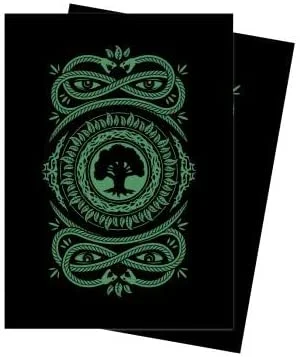 Ultra Pro 100ct Standard Card Sleeves - MTG Mana 7 Green Forest